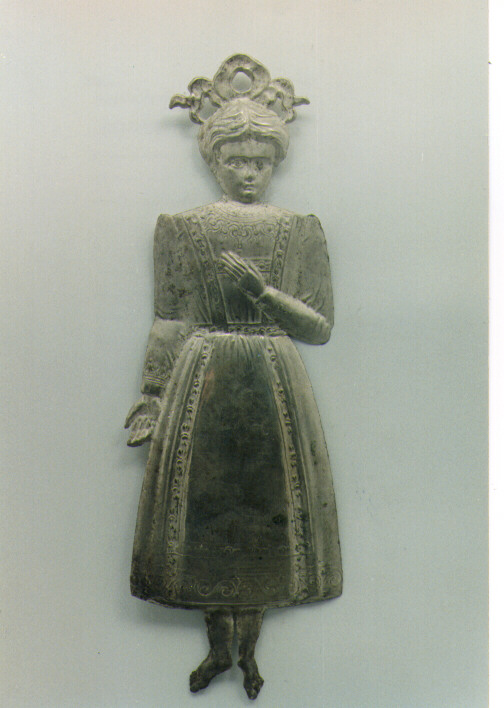 figura di ragazza (ex voto, serie) - ambito salentino (sec. XIX)