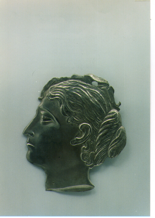 testa di donna (ex voto) - ambito salentino (sec. XIX)