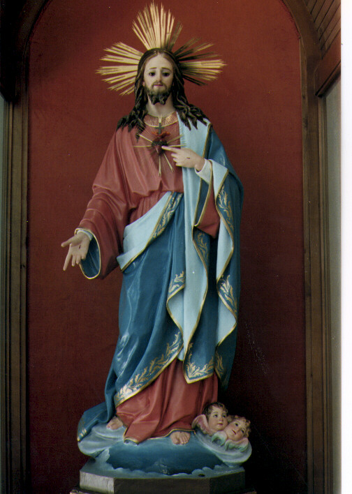 Sacro Cuore di Gesù (statua) - ambito salentino (ultimo quarto sec. XIX)