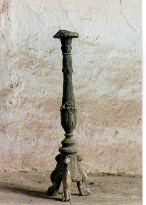 candelabro - ambito Italia meridionale (fine/inizio secc. XVIII/ XIX)