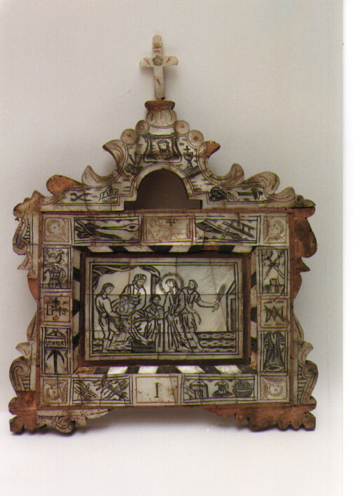 stazione I: Gesù condannato a morte (formella) - manifattura italiana (fine/inizio secc. XVIII/ XIX)