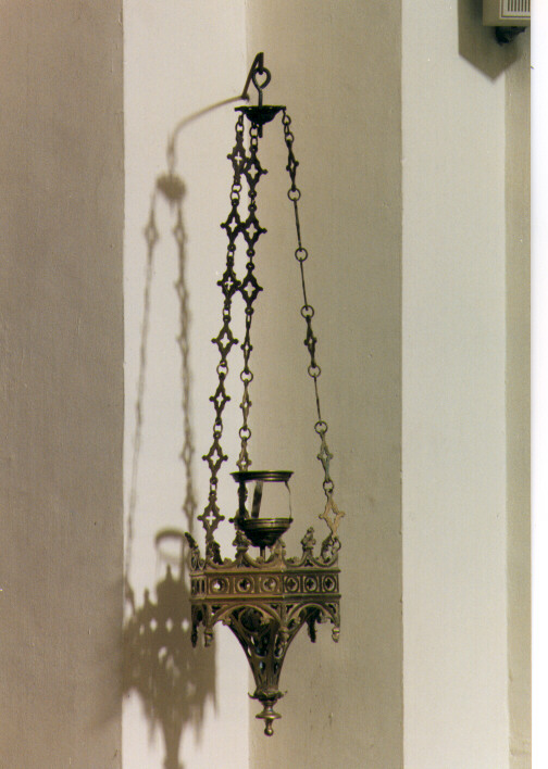 lampada pensile, serie - produzione Italia meridionale (ultimo quarto sec. XIX)