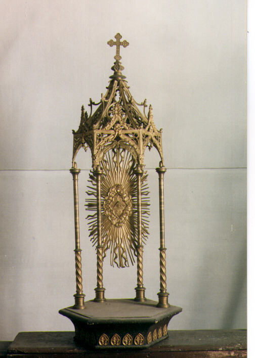 tronetto per esposizione eucaristica - ambito salentino (inizio sec. XX)