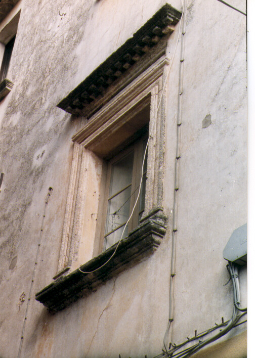 mostra di finestra - ambito salentino (prima metà sec. XVII)