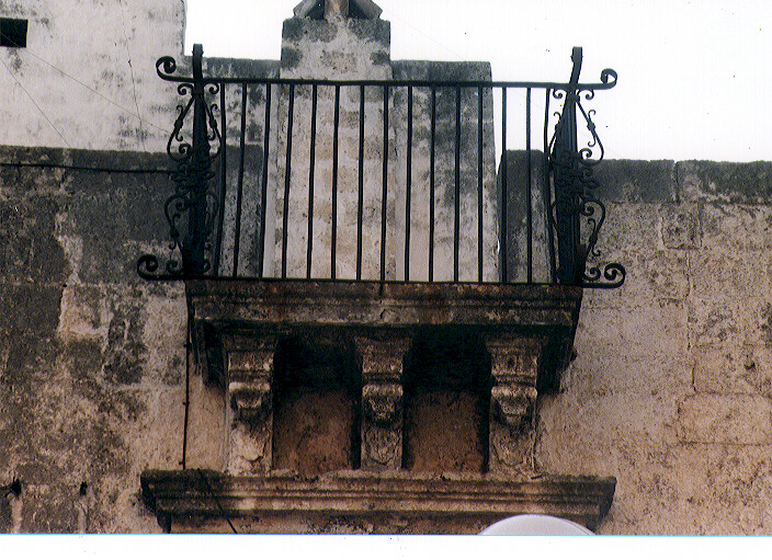 balcone, serie - ambito salentino (primo quarto sec. XIX)