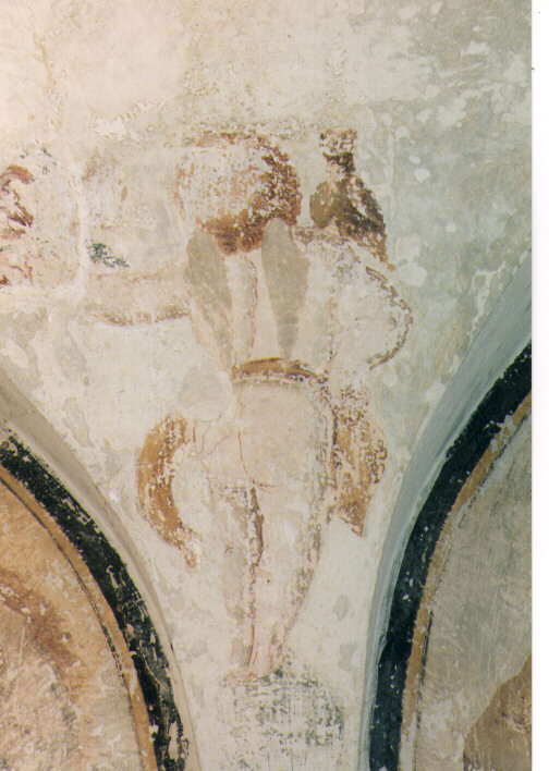 angeli con ghirlande di fiori (dipinto) - ambito Italia meridionale (prima metà sec. XVIII)