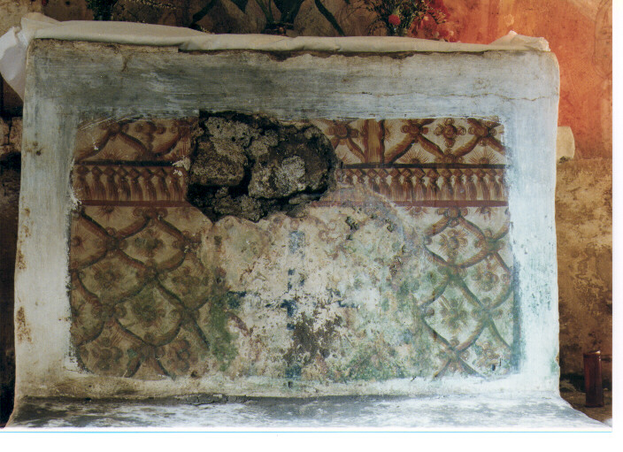 motivi decorativi (dipinto) - ambito salentino (ultimo quarto sec. XVII)