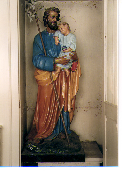 San Giuseppe e Gesù Bambino (statua) - ambito leccese (seconda metà sec. XIX)
