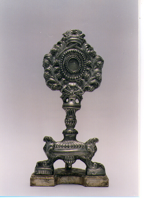 reliquiario - a ostensorio - ambito Italia meridionale (sec. XIX)