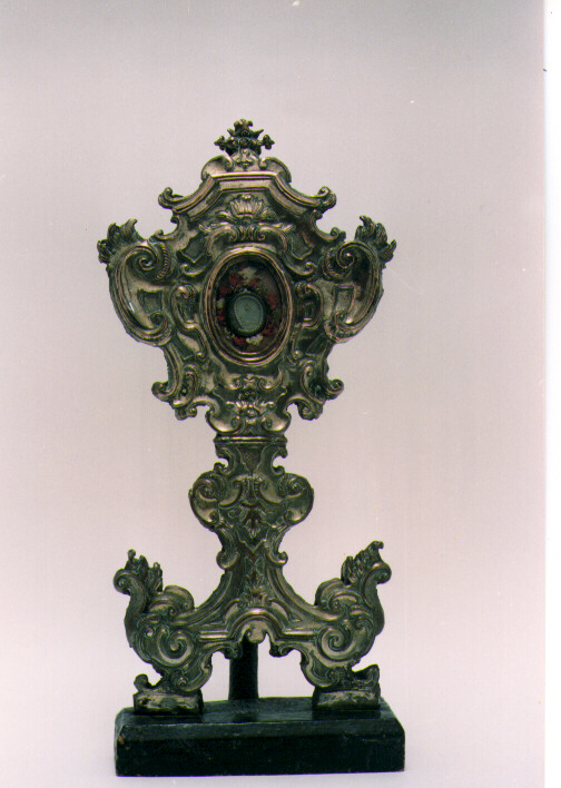 reliquiario - a ostensorio - ambito Italia meridionale (sec. XIX)