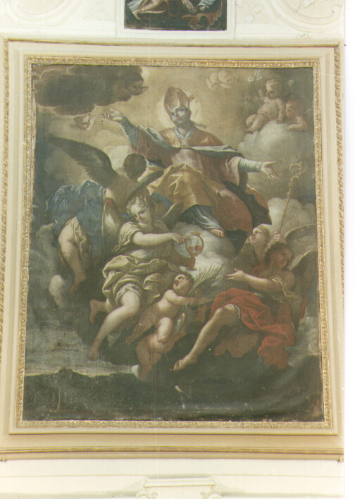 San Gennaro in gloria (dipinto) di De Matteis Paolo (cerchia) (prima metà sec. XVIII)