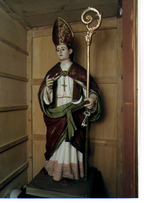 Santo vescovo (statua) - ambito salentino (sec. XIX)