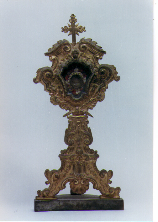 reliquiario - a ostensorio - ambito Italia meridionale (prima metà sec. XIX)