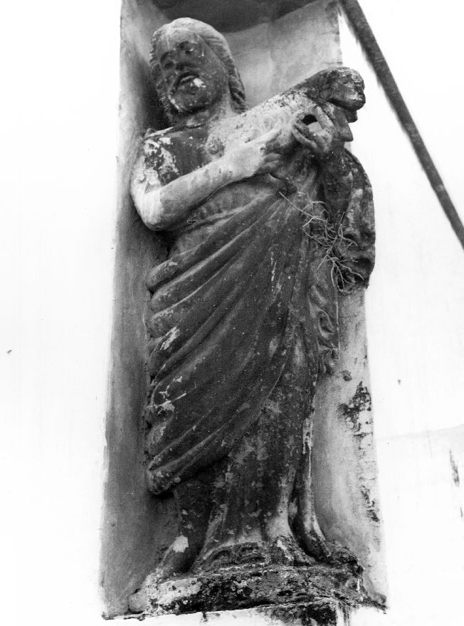 Buon Pastore (statua) di Stefano da Putignano (attribuito) (sec. XVI)