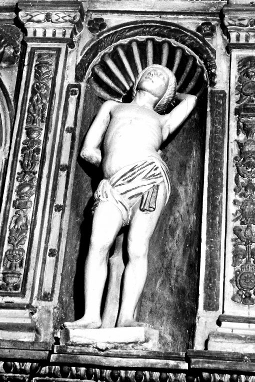 San Sebastiano (statua, elemento d'insieme) - produzione pugliese (fine/inizio secc. XVI/ XVII)