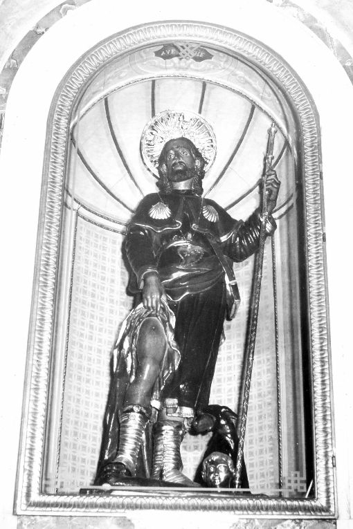 San Rocco (statua) di Brudaglio Riccardo (attribuito) (sec. XVIII)