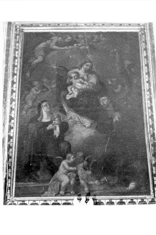 Madonna degli Angeli con Gesù Bambino, santa Chiara, san Francesco (dipinto) - ambito pugliese (seconda metà sec. XVIII)