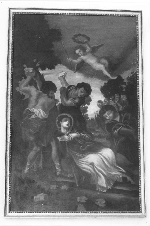 lapidazione di Santo Stefano (dipinto) - ambito napoletano (fine/inizio secc. XVII/ XVIII)