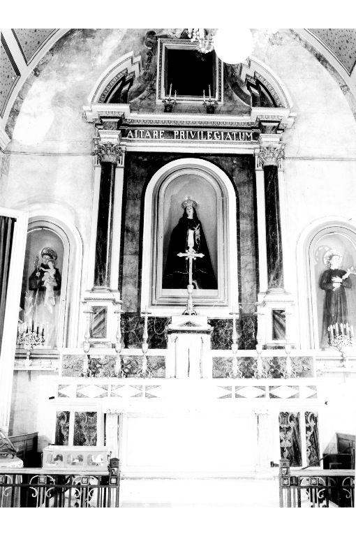 altare maggiore - produzione pugliese, ambito pugliese (sec. XVII)