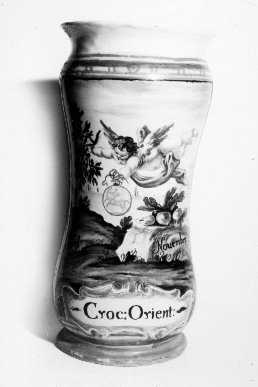 allegoria del mese di novembre (alberello) - produzione italiana (metà sec. XVIII)