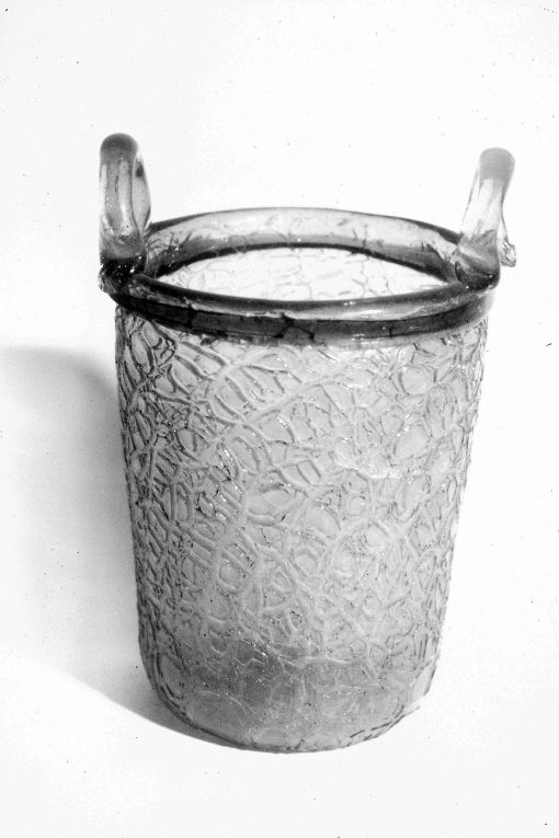 secchiello - produzione muranese (secc. XVII/ XVIII)