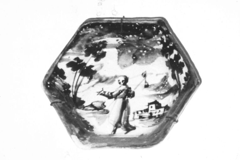 piattino - bottega savonese (sec. XVIII)