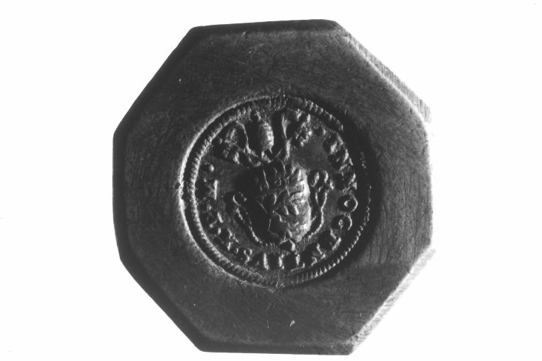 Arme papale di Innocenzo X (PESO MONETALE) - ambito italiano (sec. XVII)