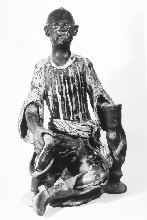 moro (portacandele) - ambito calabrese (seconda metà sec. XVIII)