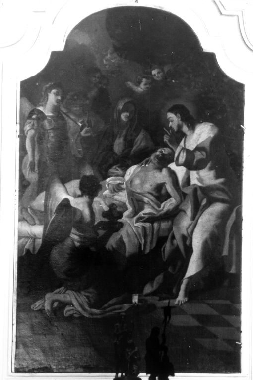 morte di San Giuseppe (dipinto) di Carella Domenico Antonio (attribuito) (sec. XVIII)