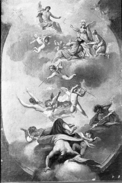 scena mitologica (dipinto) - ambito Italia meridionale (sec. XIX)
