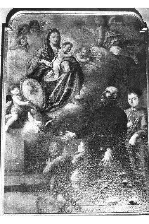 Madonna con Bambino e altri personaggi (dipinto) - ambito pugliese (sec. XVIII)