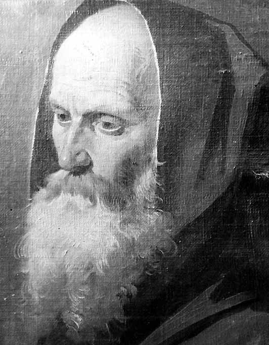studio di testa di monaco (dipinto) di De Napoli Michele (attribuito) (sec. XIX)