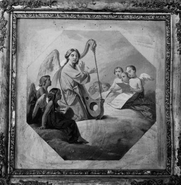 studio di coro di angeli (dipinto) di De Napoli Michele (attribuito) (sec. XIX)