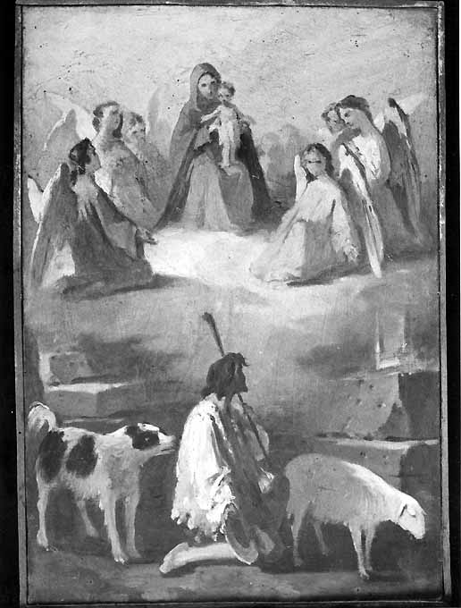 Invenzione della Madonna di Sovereto (dipinto) di De Napoli Michele (attribuito) (sec. XIX)