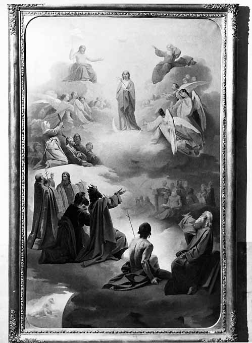 studio di Vergine Immacolata nella gloria del paradiso (dipinto) di De Napoli Michele (sec. XIX)