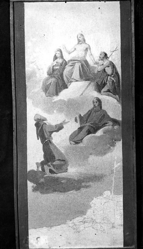 studio di San Francesco in Paradiso (dipinto) di De Napoli Michele (attribuito) (sec. XIX)