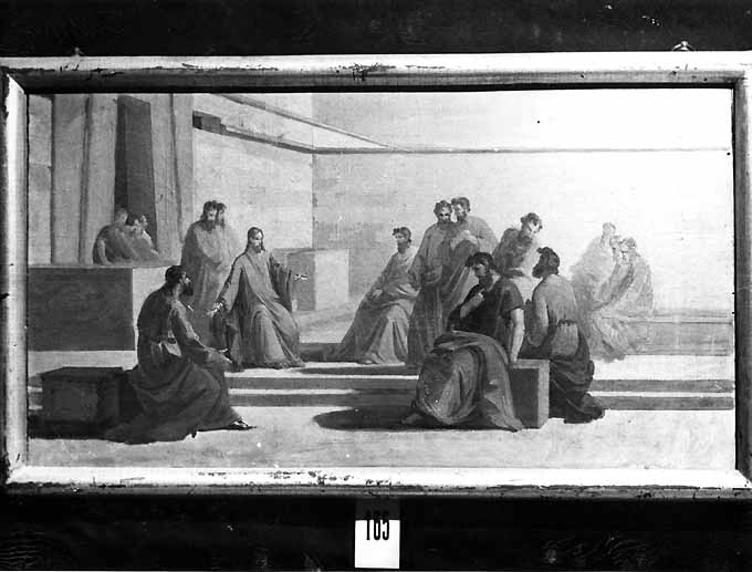 Cristo e gli Apostoli (dipinto) di De Napoli Michele (attribuito) (sec. XIX)