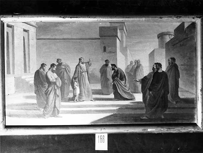 Cristo e gli Apostoli (dipinto) di De Napoli Michele (attribuito) (sec. XIX)