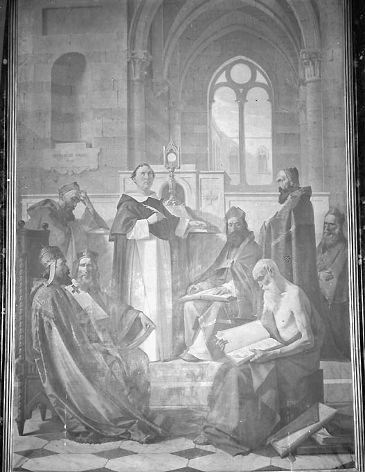 Disputa del Sacramento (dipinto) di De Napoli Michele (sec. XIX)