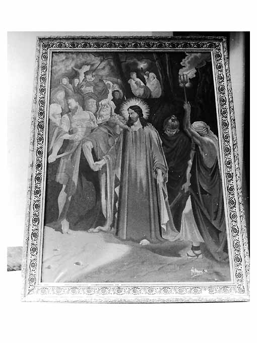 bacio di Giuda (dipinto) di D'Alagni Nicola (sec. XIX)