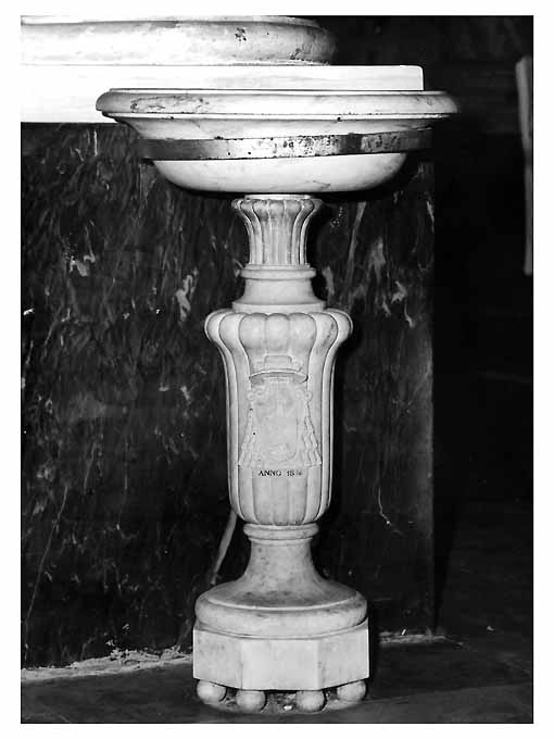 acquasantiera, coppia - ambito Italia meridionale (sec. XIX)