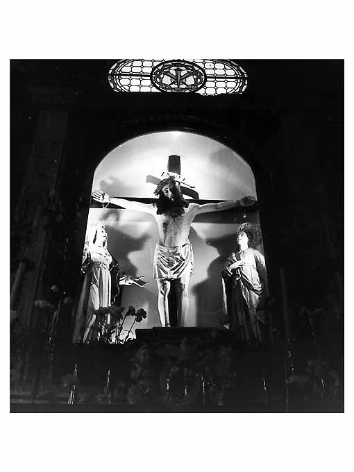 Cristo crocifisso (statua) - ambito napoletano (fine sec. XV)