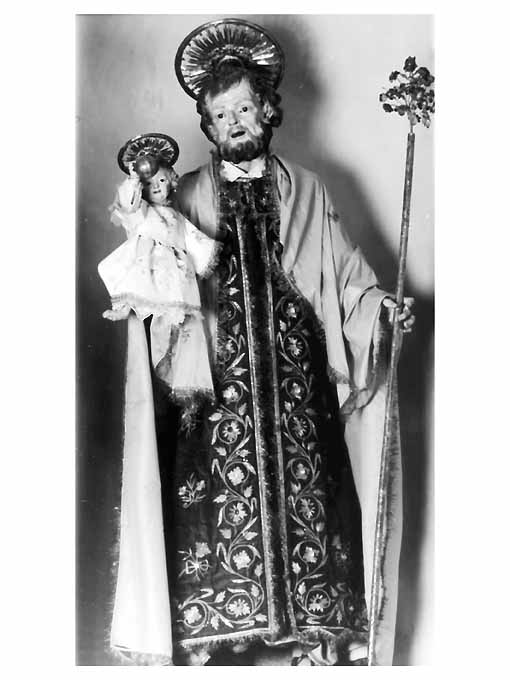 San Giuseppe e Gesù Bambino (statua, opera isolata) - bottega Italia meridionale (seconda metà sec. XVIII)