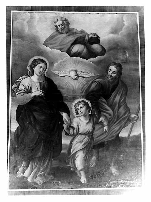 Sacra Famiglia (dipinto, elemento d'insieme) - ambito Italia meridionale (fine/inizio secc. XIX/ XX)