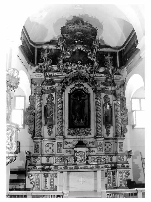 altare maggiore, elemento d'insieme - ambito pugliese (sec. XVIII)