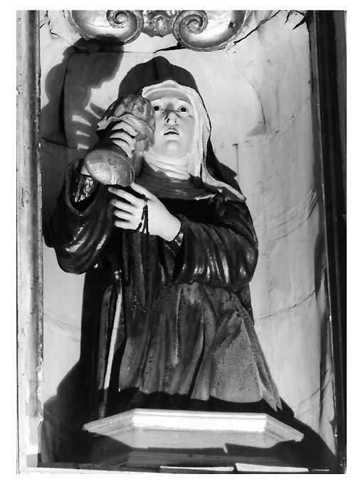 Santa Chiara (statua, elemento d'insieme) - bottega Italia meridionale (seconda metà sec. XVIII)