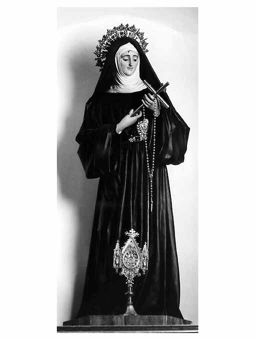 Santa Chiara (statua, opera isolata) - bottega Italia meridionale (sec. XIX)