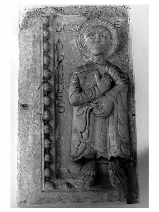 San Giovanni Evangelista (rilievo, opera isolata) - ambito Italia meridionale (sec. XIV)