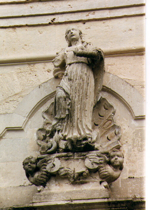 piedistallo di statua - ambito salentino (sec. XVIII)