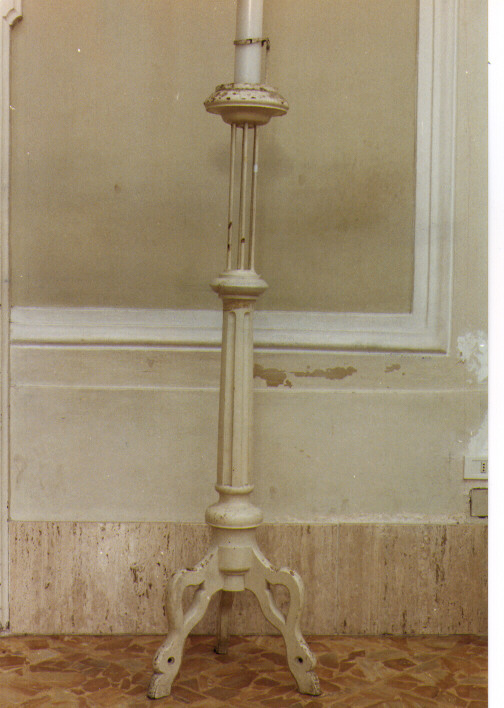 candelabro per il cero pasquale - ambito salentino (fine/inizio secc. XIX/ XX)